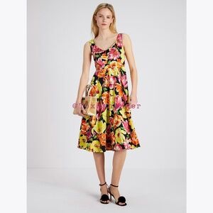 NWT Kate Spade Painted Tulips Grace Dress Size 6